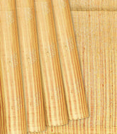 Sandal Handloom Soft Silk Saree With Stripes-Sandal