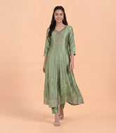 Sage Green Festive Anarkali Set-RC5687