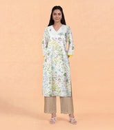 White floral printed kurta-RC5722