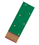 Green Woven Chettinad Cotton Saree With Buttas-CN1867