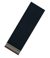 BLack Woven Chirala Cotton Saree With Contrast Border-CR1418