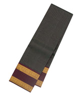 Bottle Green Handloom Kanchipuram Silk Saree With Zari Stripes-KA15413