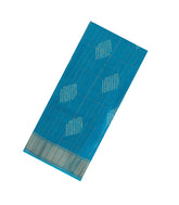 Lilac Woven Synthetic Chiffon Saree With Printed Diamond Motifs-BL4909