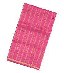 Salmon Pink Handloom Lino Silk Saree With Van Gogh Pallu-KA12625
