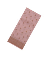 Baby Pink Woven Tussar Silk Saree With Floral Motifs-TU3142