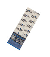 Off White Printed Kalamkari Cotton Saree With Zari Border-KAL1202