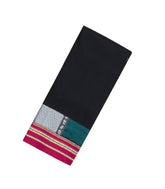 Black Woven Cotton Saree With Kasuti Hand Embroidered Border & Pallu-EN1768