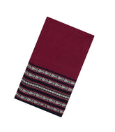 Maroon Woven Bengal Cotton Saree With Fish Border-BG1905
