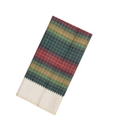 Multi Colour Printed Synthetic Dupion Saree With Checks & Contrast Border-BL6046