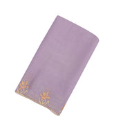Lavender Woven Blended Crepe Tissue Saree With Embroidered Mirror Work-EN1907