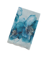 Light Blue Woven Blended Chiffon Saree With Printed Floral Motifs & Embroidered Selvage-EN1910