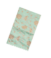 Aquamarine Woven Blended Linen Saree With Embroidered Bird Motifs-BL3865