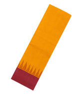 Yellow Handloom Rasipuram Cotton Saree With Contrast Border-RA2434