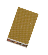 Beige Woven Orissa Cotton Saree With Checks & Buttas-OR0889