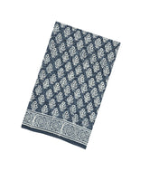 Dark Grey Printed Jaipur Cotton Saree With Floral Motifs-JC1624