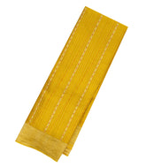 Mustard Mysore Crepe Silk Saree With Meena Floral Motifs-MS3090