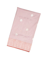 Dusty Pink Handloom Banarasi Ektara Weaving Silk Saree With Floral Buttas-BE1360