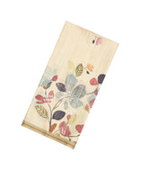 Sandal Printed Synthetic Tussar Silk Saree With Contrast Border-SY0134
