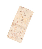 Cream Woven Tussar Silk Saree With Printed Floral Motifs & Sequin Work-TU2897
