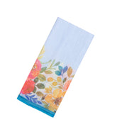 Light Blue Printed Synthetic Linen Saree With Floral Motifs-SY0125