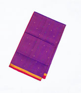 Purple Handloom Uppada Silk Saree With Droplet Buttas
