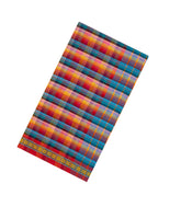 Multi Colour Handloom Bengal Cotton Saree With Checks-BG1850