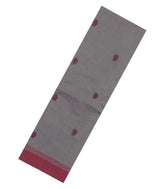 Grey Woven Rasipuram Cotton Sari With Buttas-RA2629