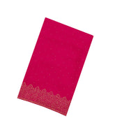 Pink Woven Crepe Saree With Embroidered Mirror Work Motifs-EN1807