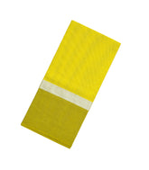 Lemon Yellow Woven Chirala Cotton Saree With Contrast Border & Pallu-CR1288