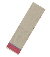 Off White Handloom Kanchi Cotton Saree With Kamalam Buttas-KC1738