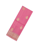 Dusty Pink Woven Pure Organza Silk Saree With Zari Buttas-KS1084