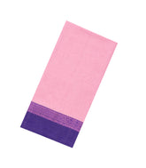 Light Peach Woven Bengal Cotton Saree With Contrast Border-BG1653