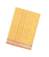 Yellow Handloom Chanderi Cotton Saree With Bhujodi Pallu-CC1363