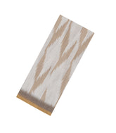 Off White Printed Art Linen Saree With Geometric Motifs-SY0599