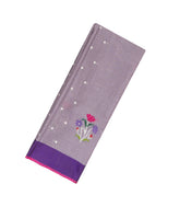 Lilac Handloom Kota Silk Saree With Meena Floral Buttas -KO1002