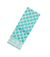 Turquoise Woven Pure Organza Silk Saree With Floral Zari Motifs-KS1114