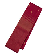 Maroon Handloom Kanchipuram Silk Saree With Temple Border-KA15057-Maroon
