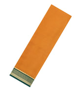 Mango Yellow Woven Mysore Silk Saree With Contrast Zari Border-MS3825