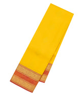 Yellow Woven Pure Silk Saree With Buttas & Contrast Border-EC2564
