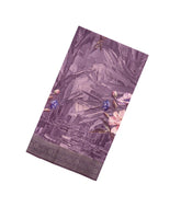 Lilac Printed Synthetic Tussar Silk Saree With Zari Border -SY0085