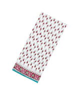 White Printed Jaipur Cotton Saree With Floral Motifs-JC1466