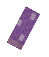 Lilac Printed Synthetic Dola Silk Saree With Floral Motifs -SY0150