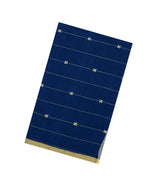 Dark Blue Handloom Uppada Cotton Saree With Stripes & Buttas-BG1914