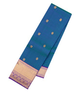Royal Blue Woven Pure Silk Saree With Zari Buttas-KA16904