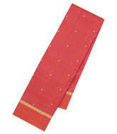 Peach Woven Pure Silk Saree With Floral Buttas-KA15541