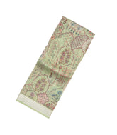 Cardamom Green Woven Pure Organza Silk Saree With Printed Floral Motifs-PS0596