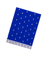 Blue Embroidered Synthetic Blended Saree With Sequin Work-EN2091