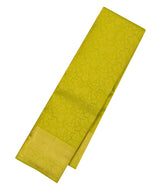 Light Green Handloom Kanchipuram Silk Saree With Floral Vine Motifs-KA14444