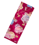 Magenta Woven Crepe Silk Saree With Printed Floral Motifs-PS0528
