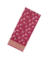Crimson Printed Art Dola Silk Saree With Zari Border-BL5789